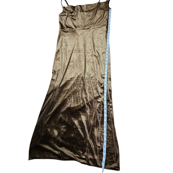 Just Taylor Midi Dress Womens Size 10 Dark Romantic Olive Velvet Whimsigoth Glam - Picture 9 of 9